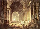 Hubert Robert Canvas Paintings - The Finding of the Laokoon